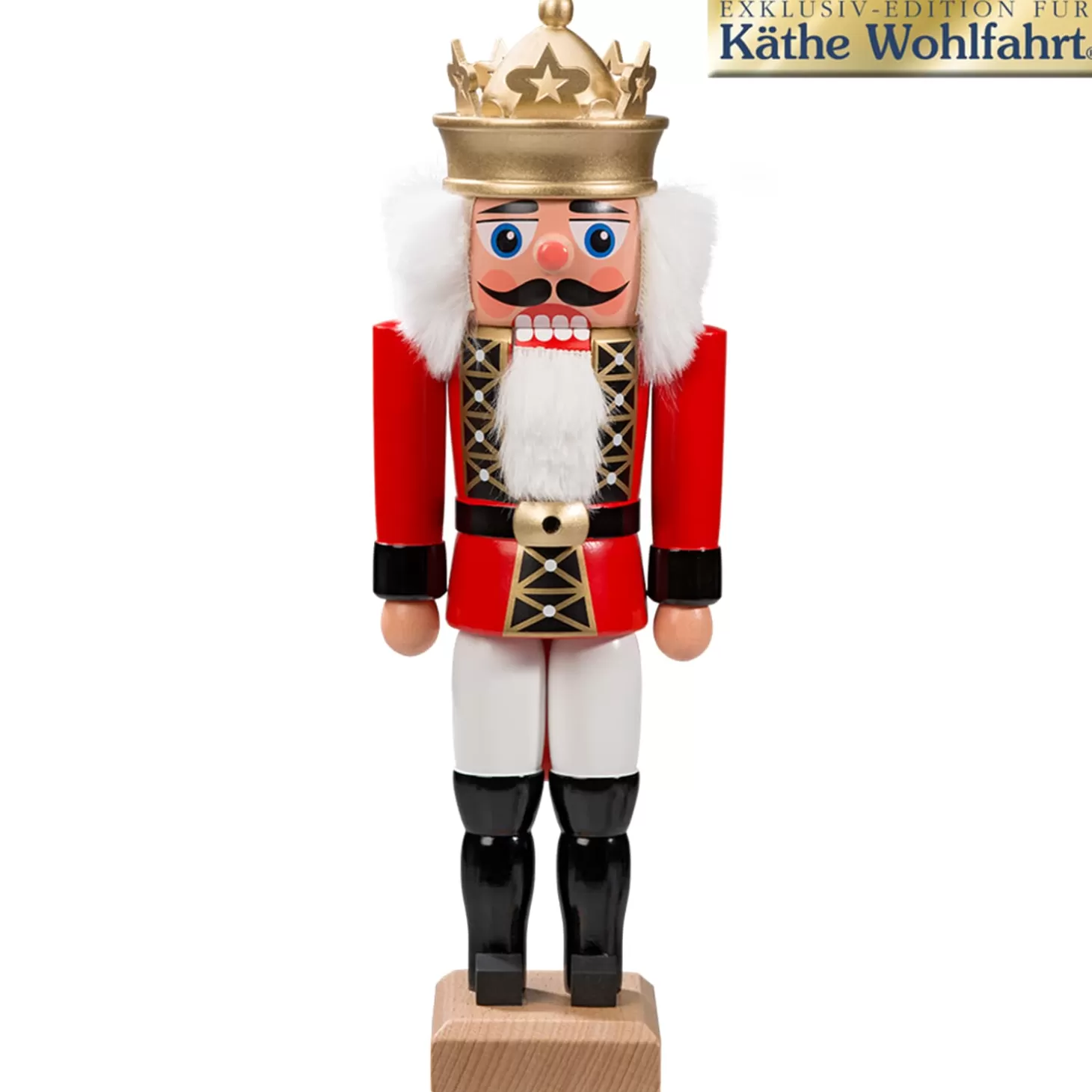 HODREWA Nutcrackers>Nutcracker "King" Red, 10.6 Inch