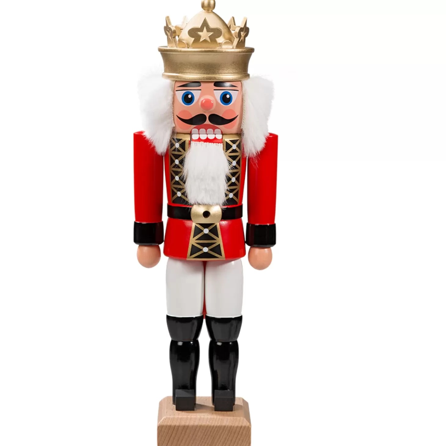 HODREWA Nutcrackers>Nutcracker "King" Red, 10.6 Inch