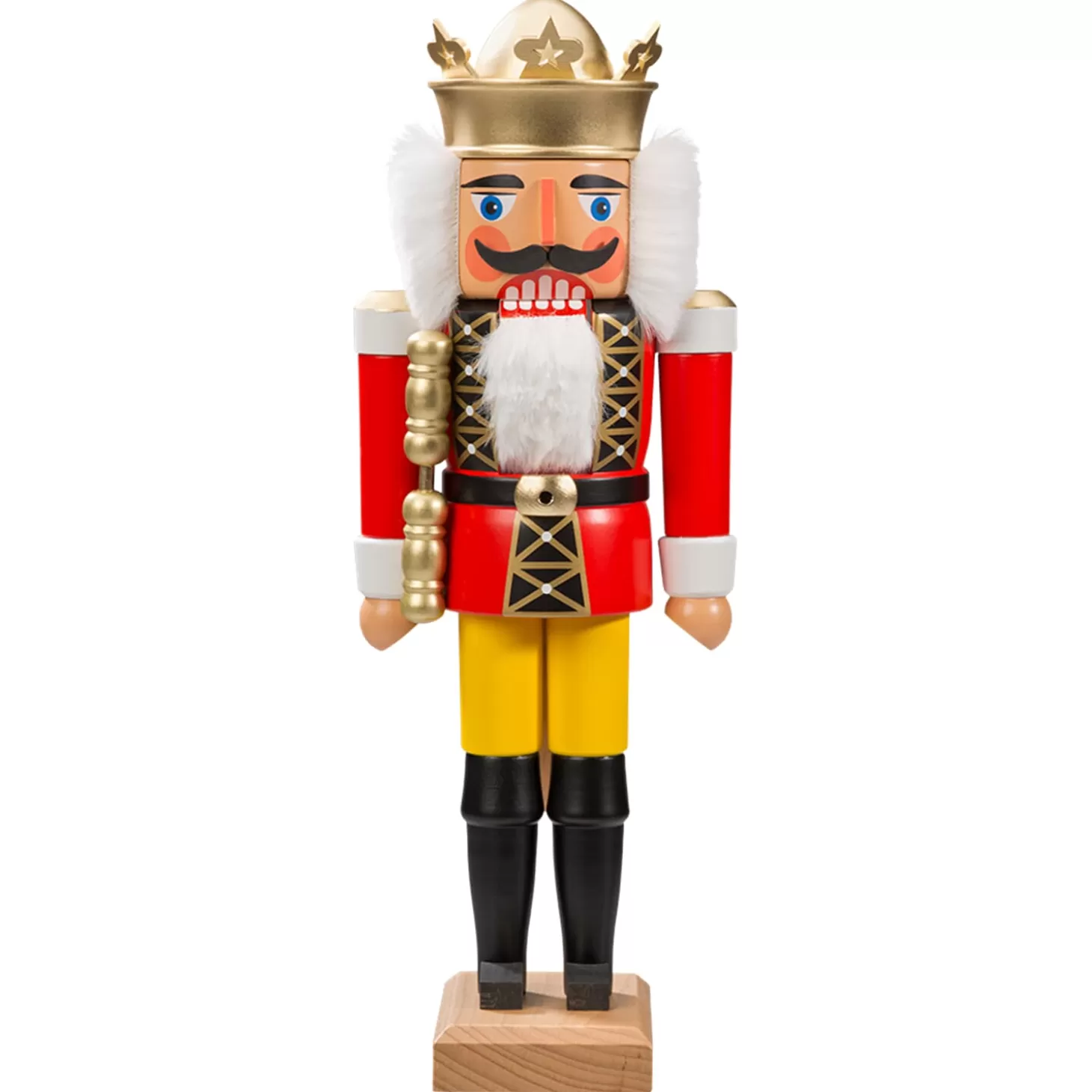 HODREWA Nutcrackers>Nutcracker "King" Red, 14.2 Inch