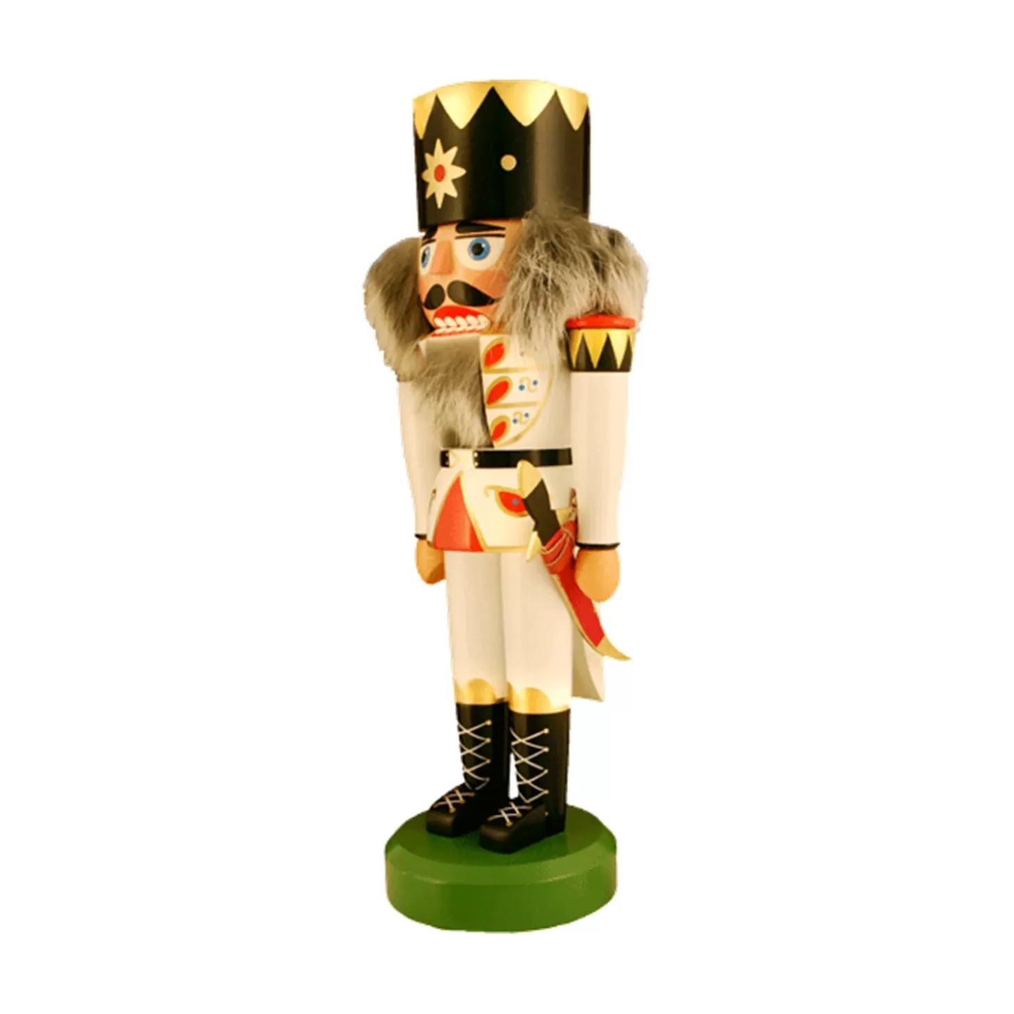 HODREWA Nutcrackers>Nutcracker "King" White, 12.6 Inch