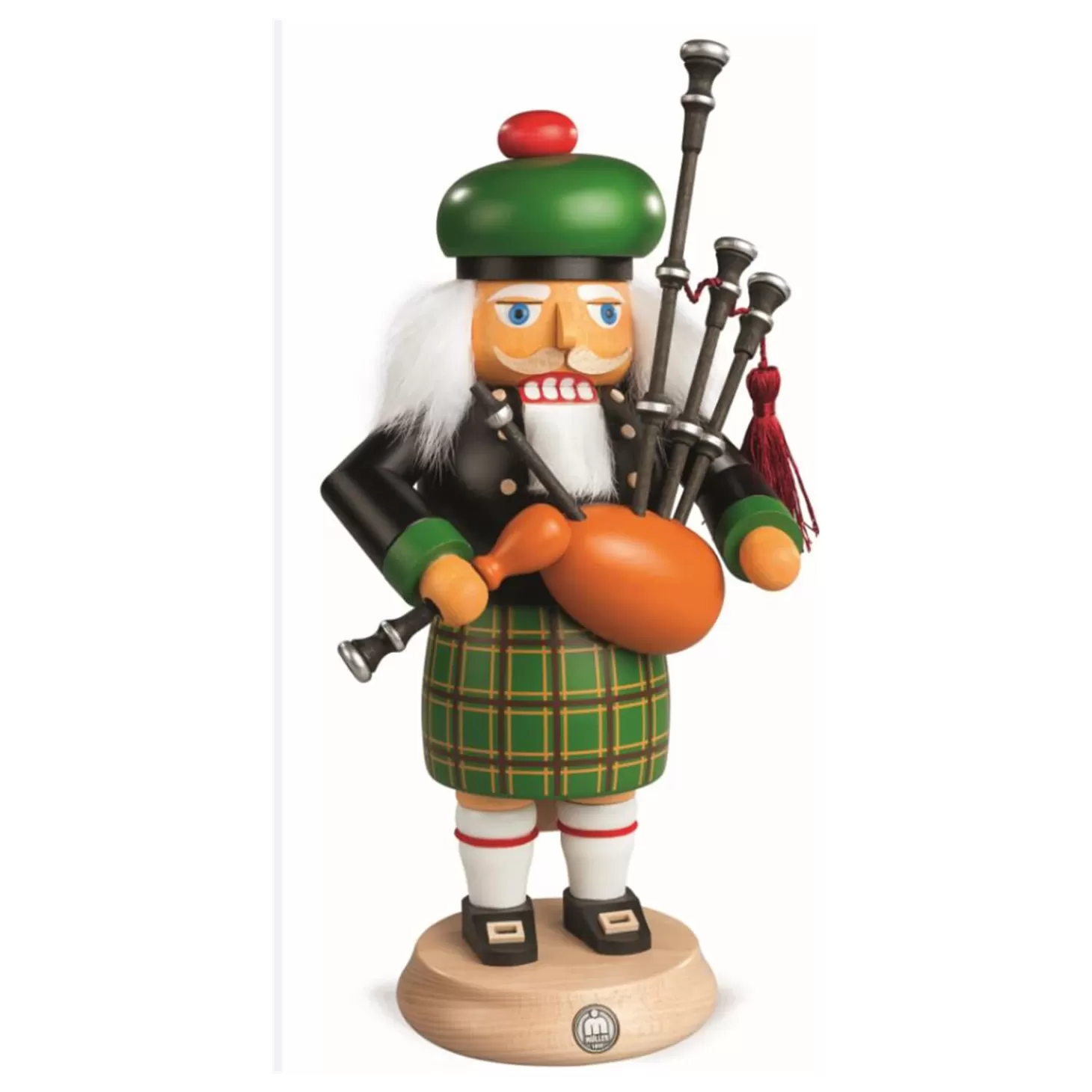 Müller Kleinkunst Nutcrackers>Nutcracker "Scotsman With Bagpipe", 10.6 Inch