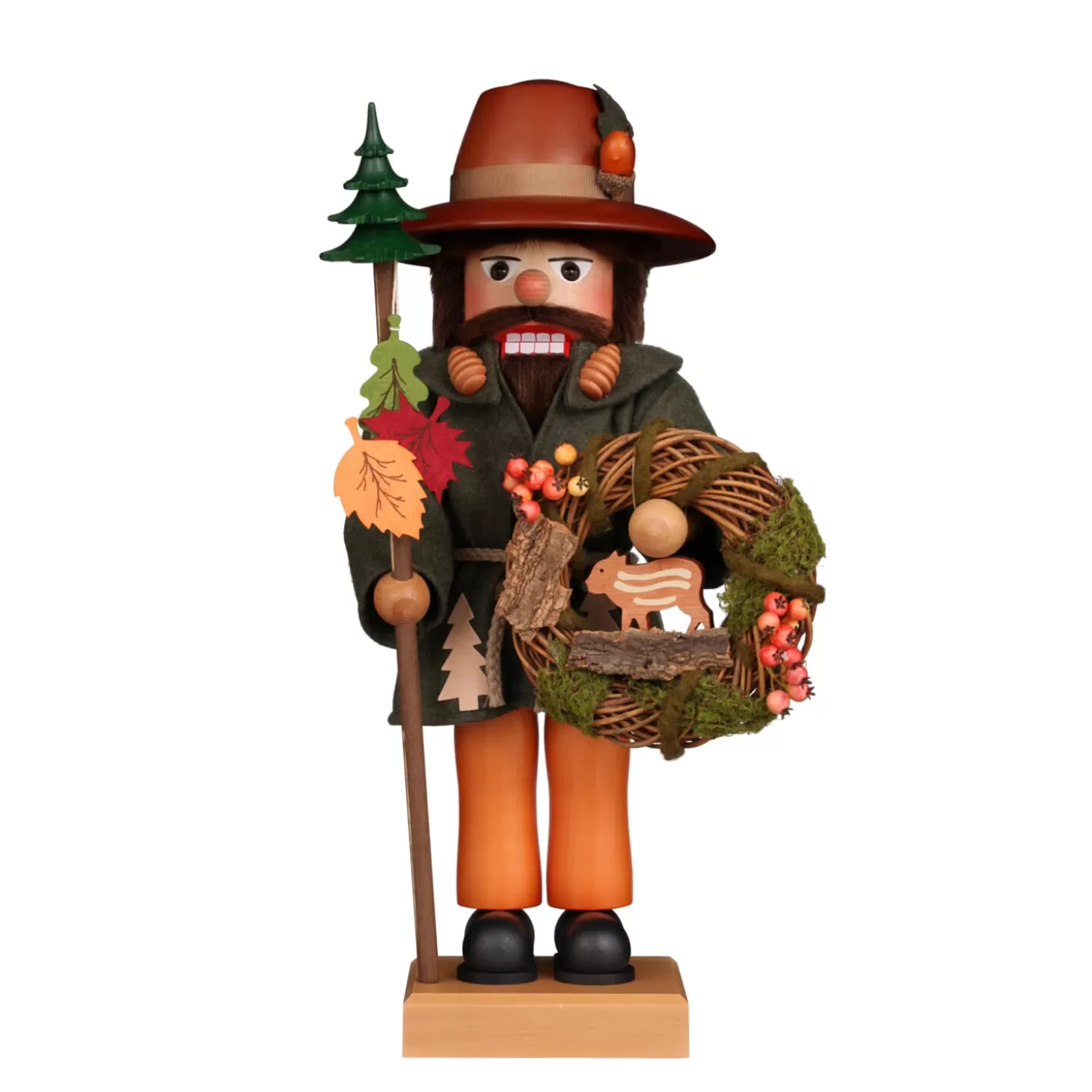 Christian ULBRICHT Nutcrackers>Nutcracker "Woodsman With Autumn Wreath", 18.5Inch