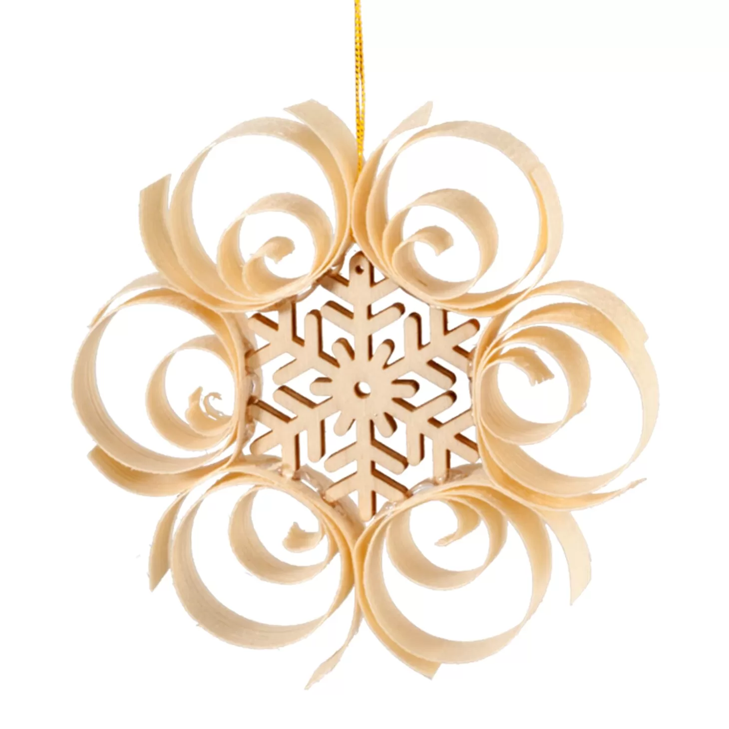 * Wood Tree Decorations>Ornament With Ice Crystal