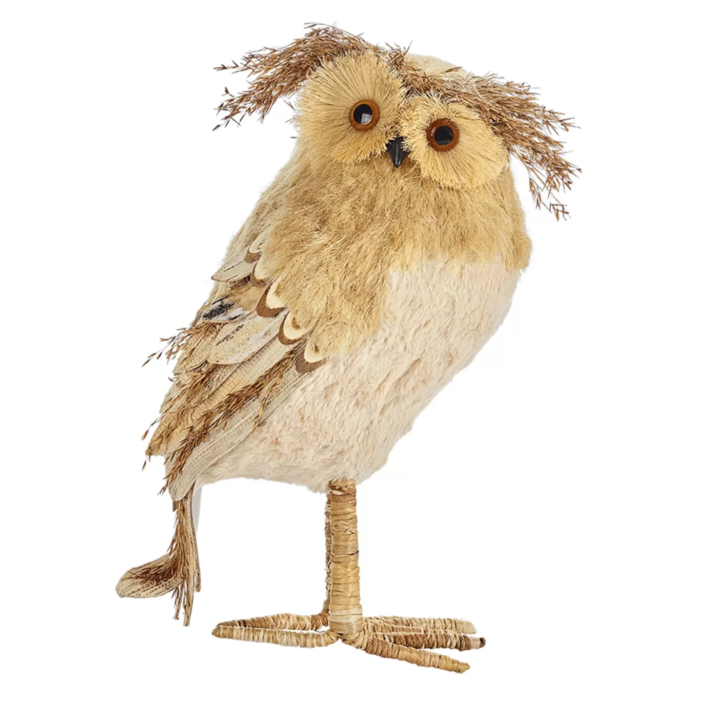 * Decorative Figurines>Owl Made Of Straw 31Cm