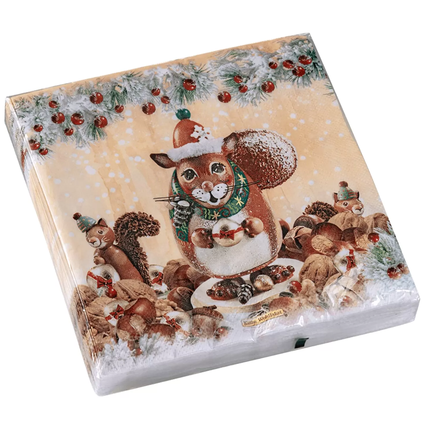 * Table Decorations>Paper Napkins "Christmas Squirrel"