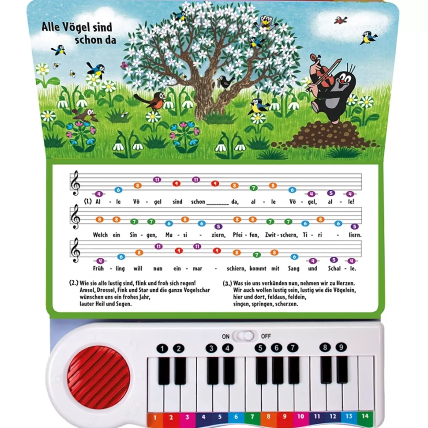 Trötsch Verlag Toys>Piano Book "The Little Mole"