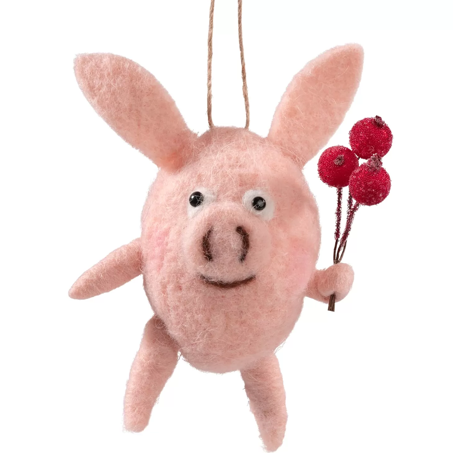 * Felt Tree Decorations>Piggy Made Of Felt