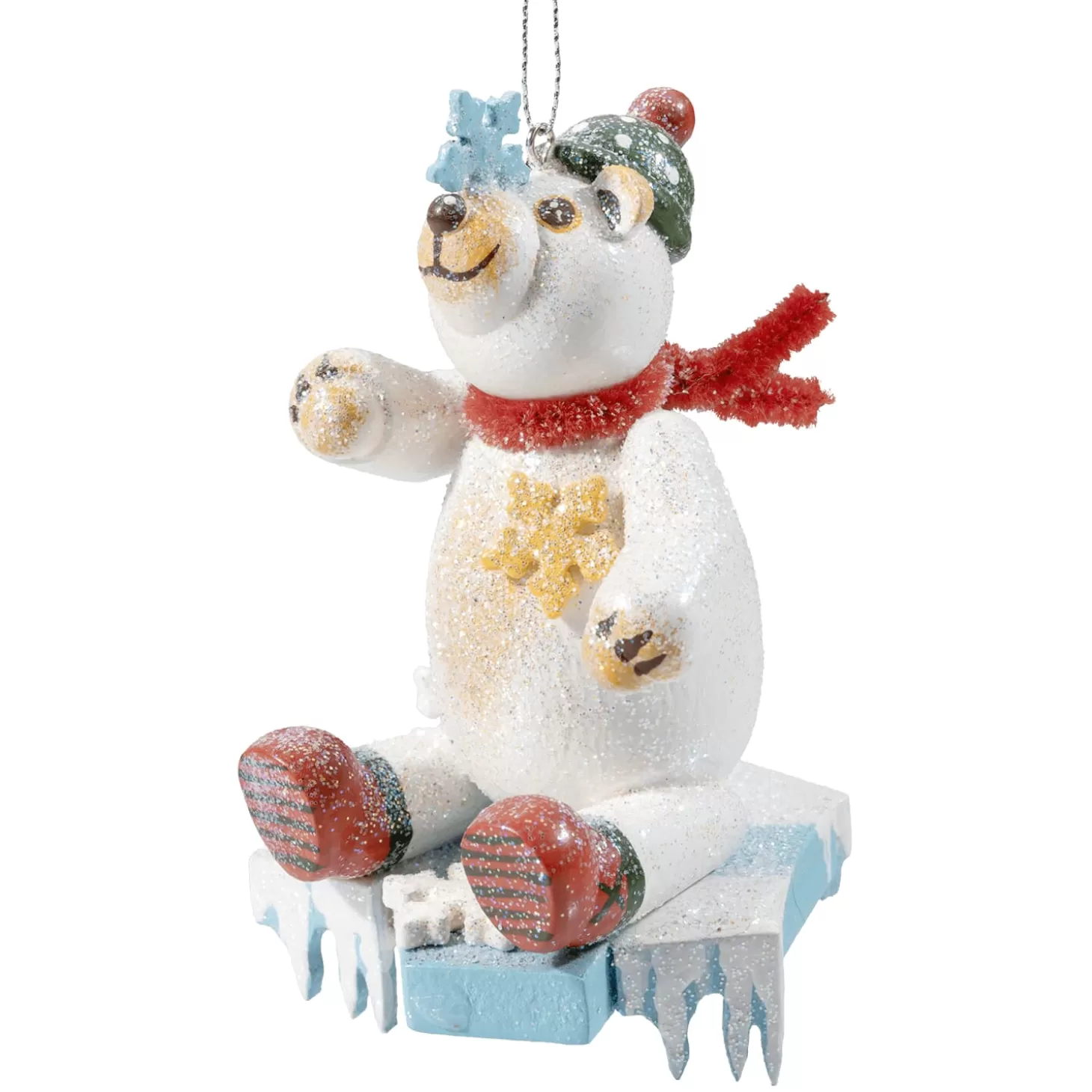 * Wood Tree Decorations>Polar Bear