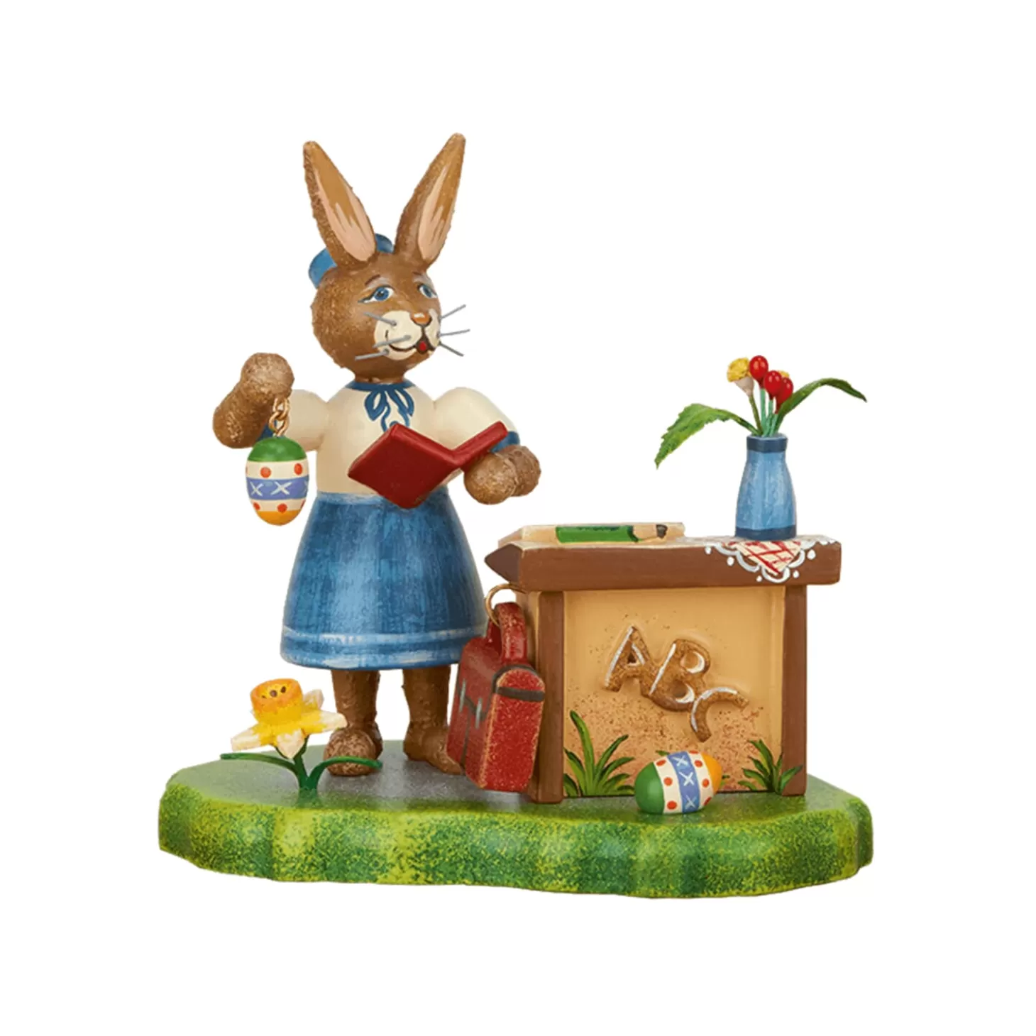 Hubrig Volkskunst Hubrig Miniatures>Rabbit School Female Teacher