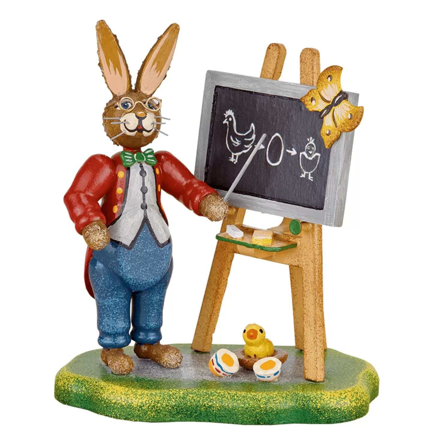 Hubrig Volkskunst Hubrig Miniatures>Rabbit School Teacher