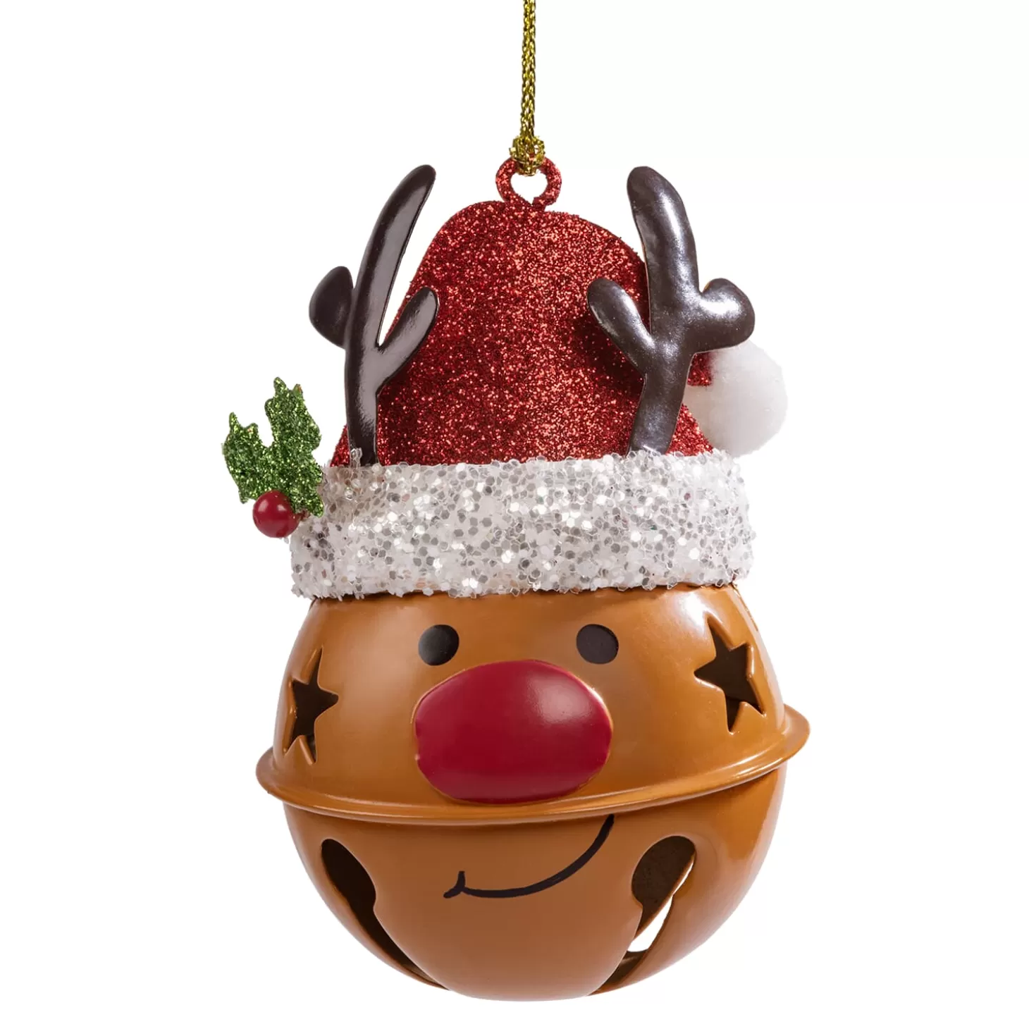 * Metal Tree Decorations>Reindeer Bell