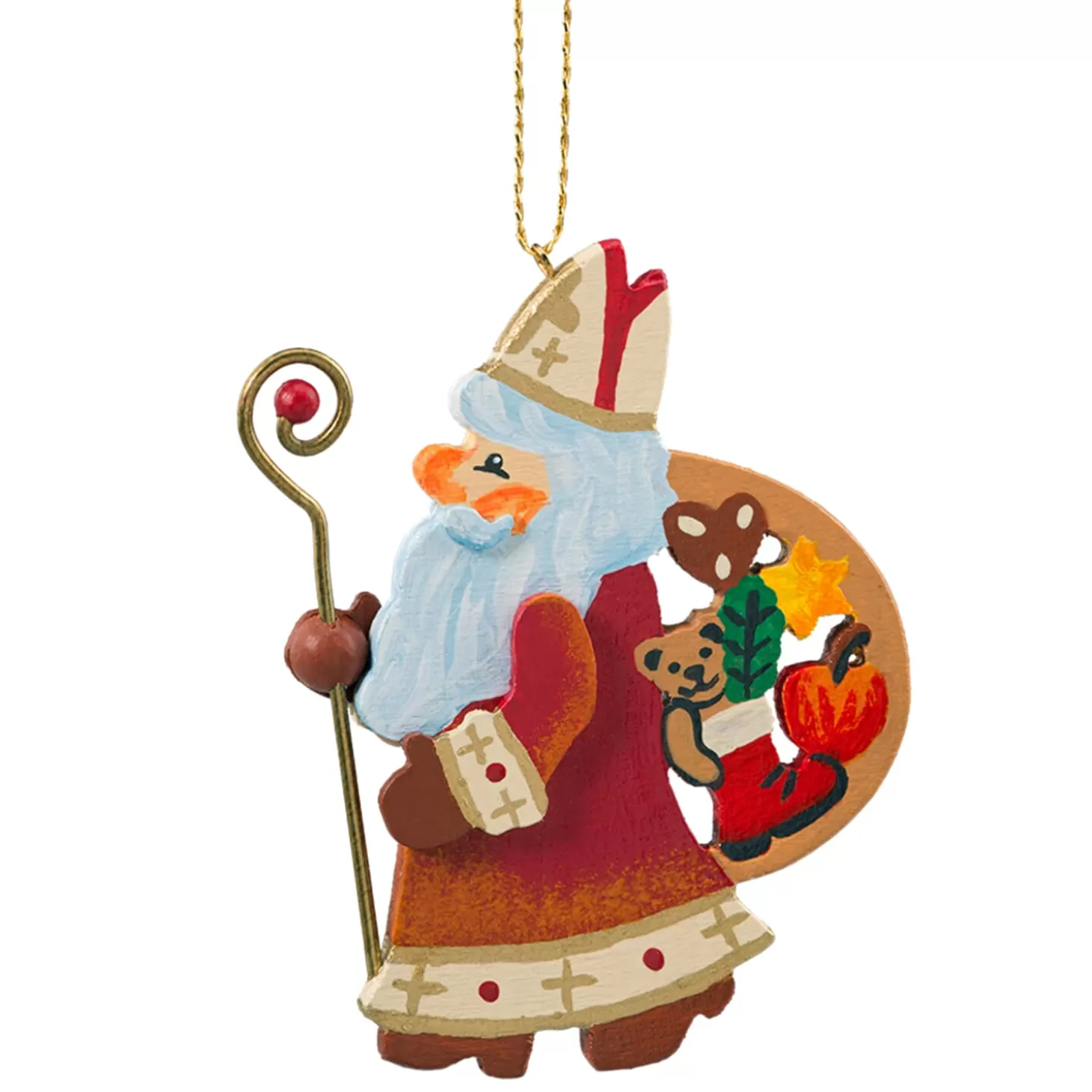 * Wood Tree Decorations>Saint Nicholas