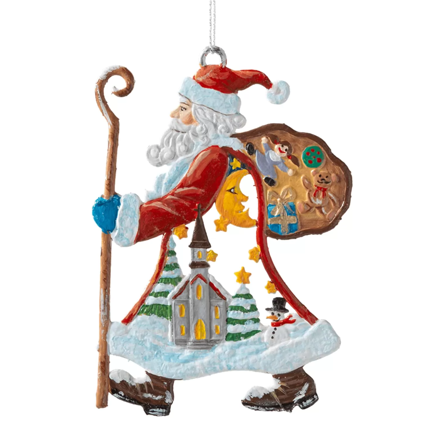 * Pewter Tree Decorations>Santa