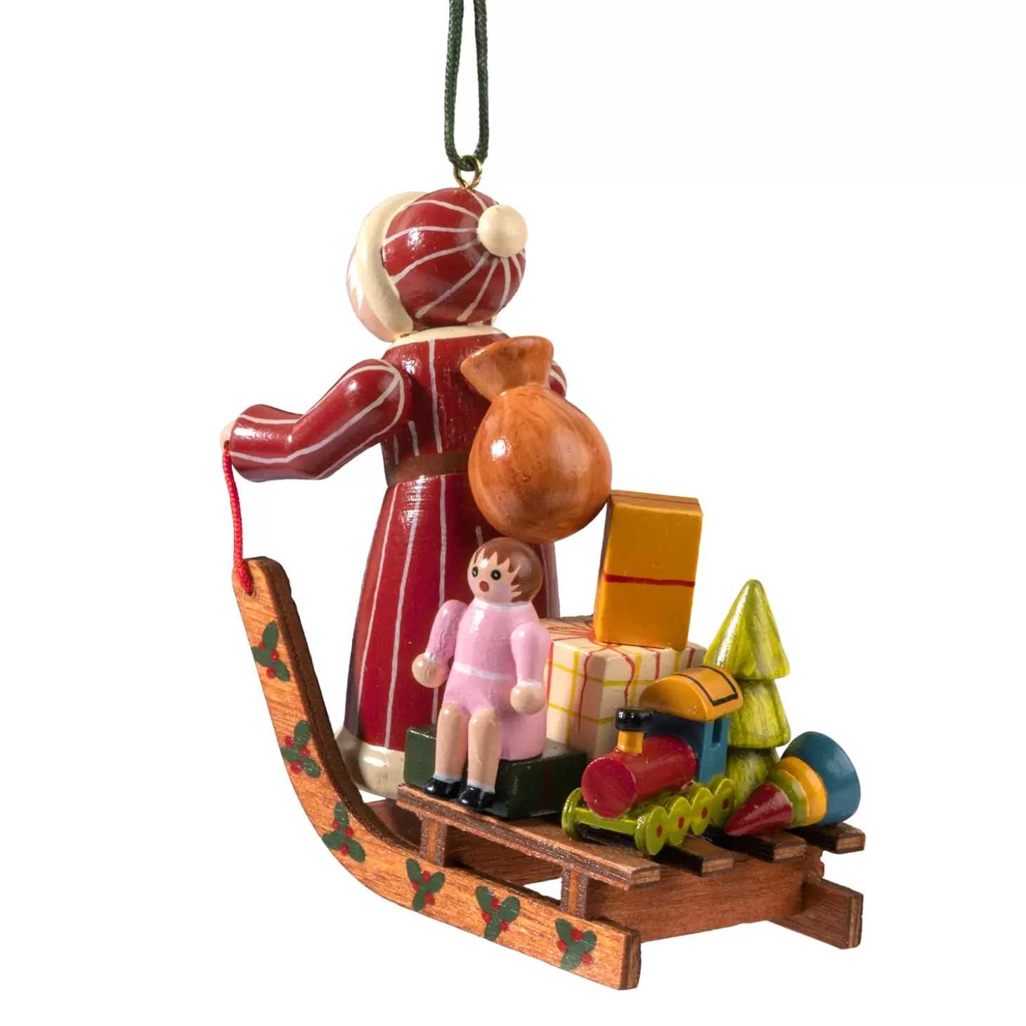 * Wood Tree Decorations>Santa's Sledge