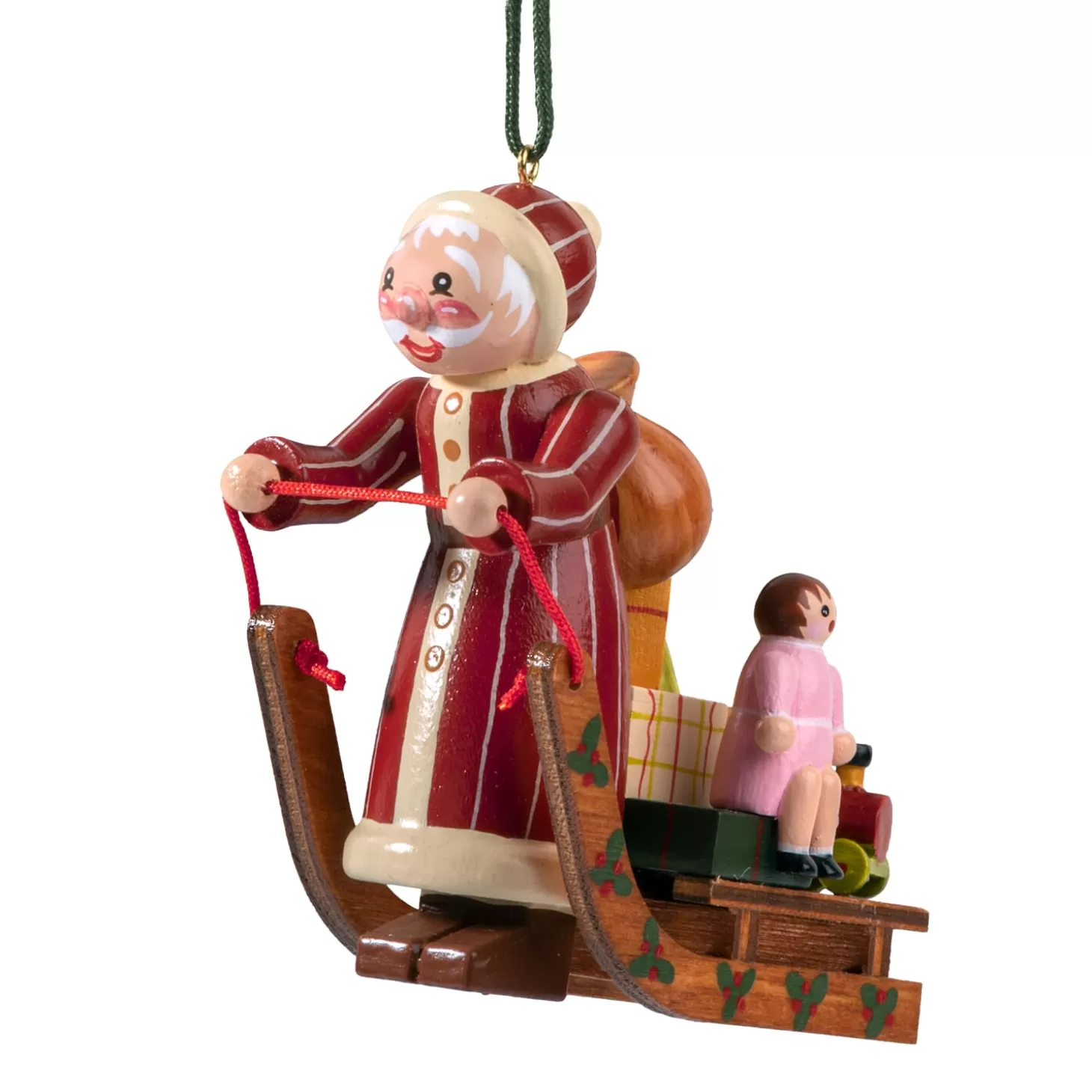 * Wood Tree Decorations>Santa's Sledge