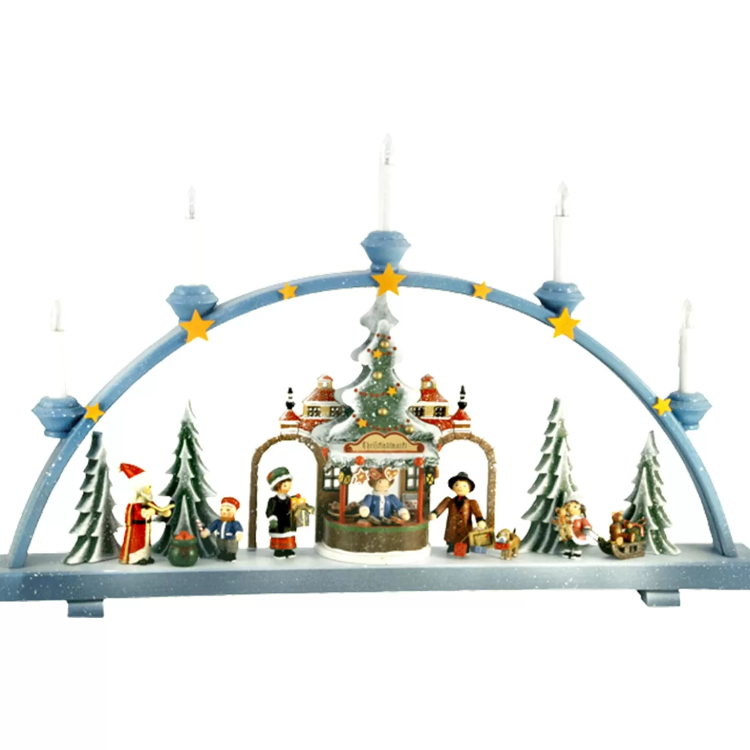 * Kathe's Original Figurines>Schwibbogen "Christmas Market", 115V