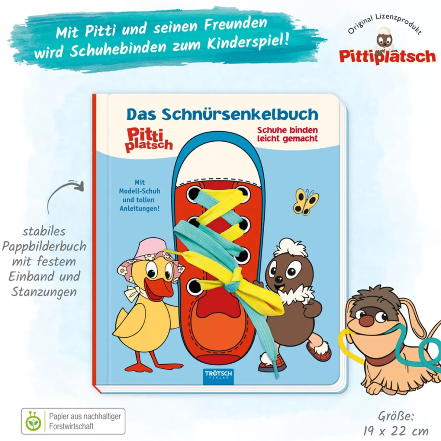 Trötsch Verlag Sandmannchen And His Friends>Shoelace Book Pittiplatsch