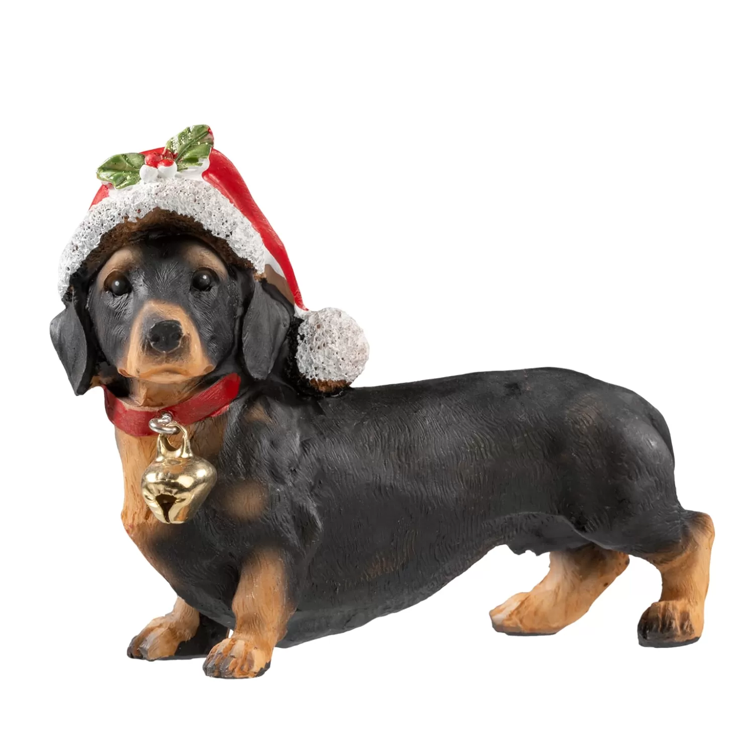 * Decorative Figurines>Small Dachshund With Bell