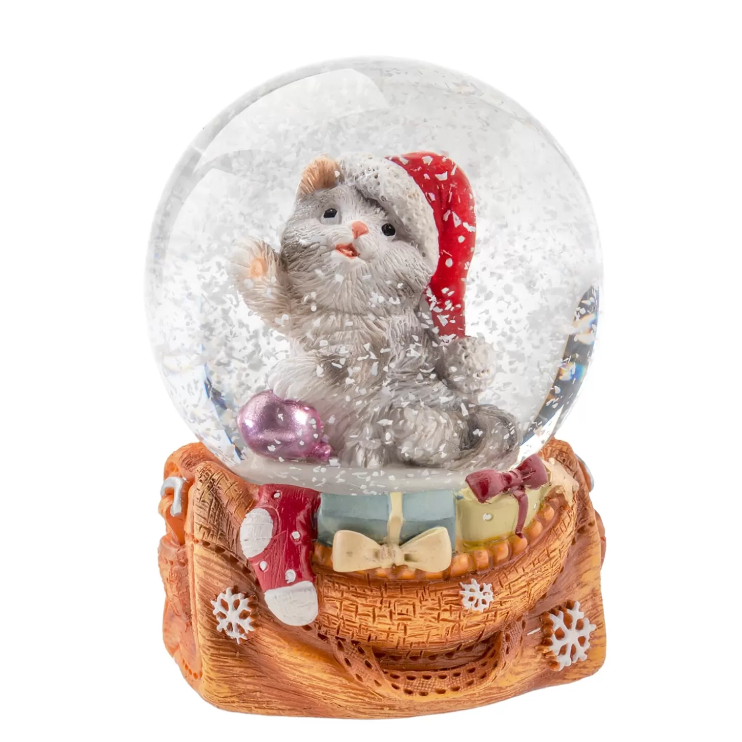 * Snow Globes>Snow Globe "Christmas Cat"