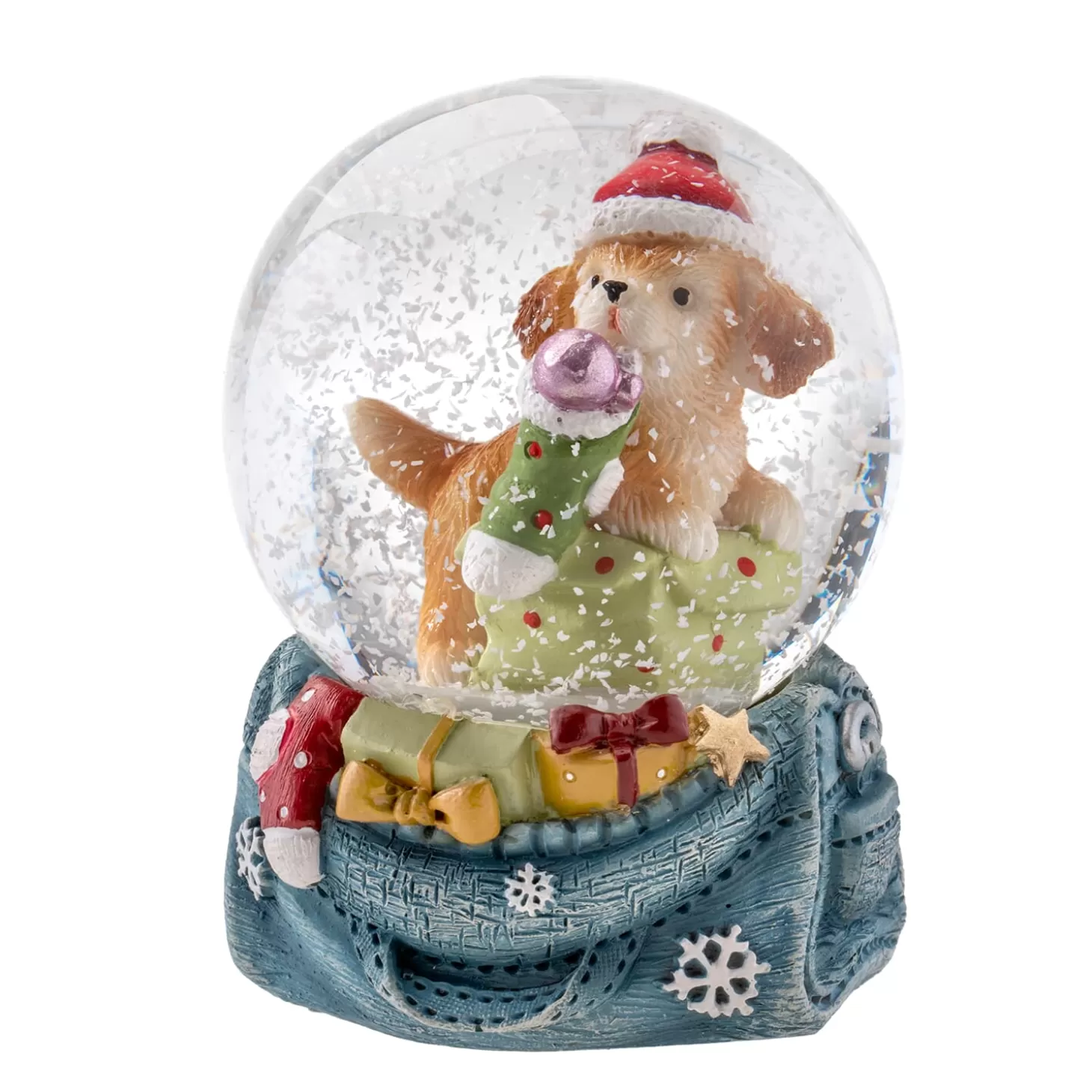 * Snow Globes>Snow Globe "Christmas Dog"