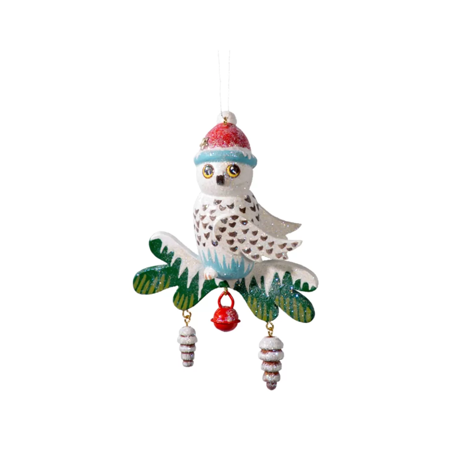 * Wood Tree Decorations>Snow Owl