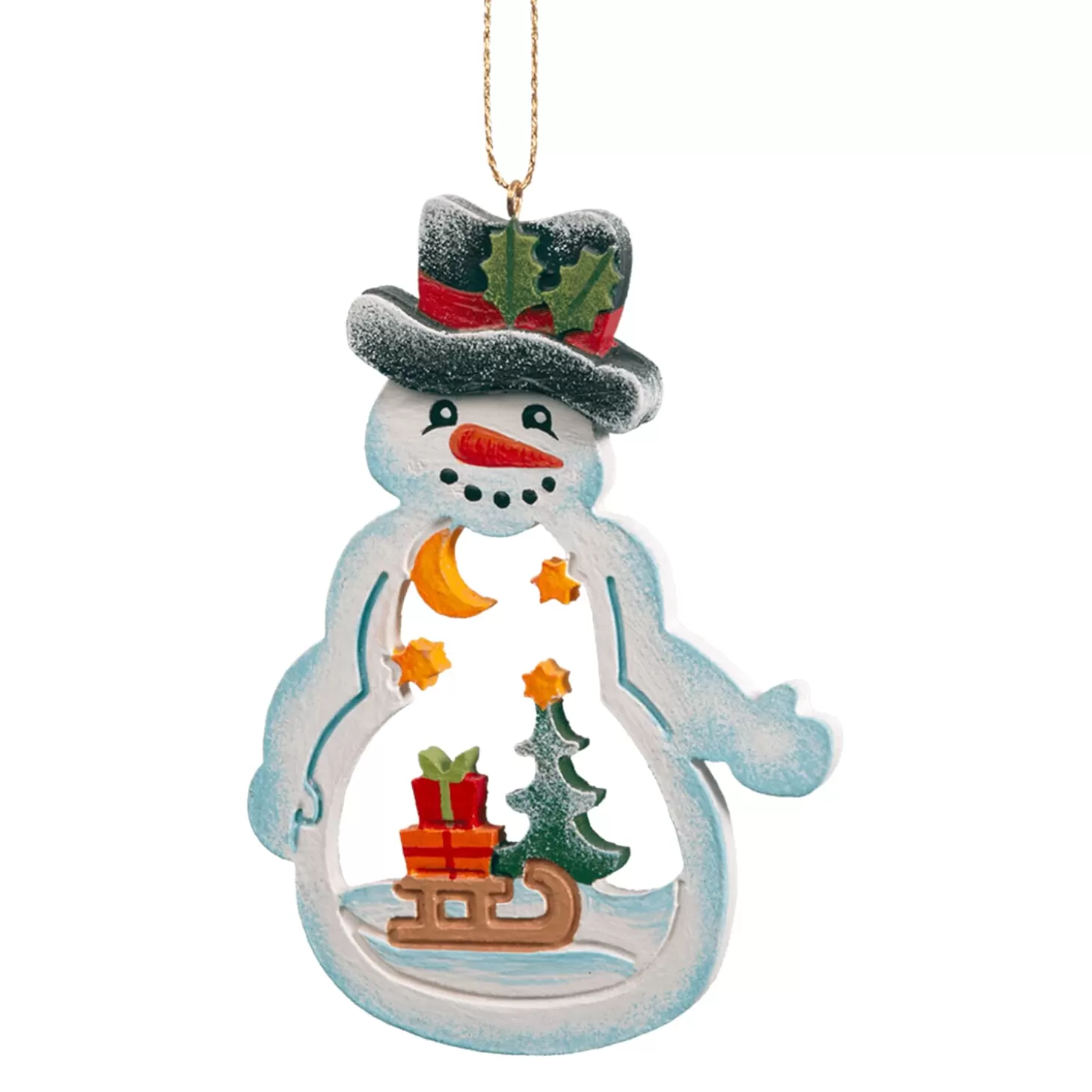 * Wood Tree Decorations>Snowman