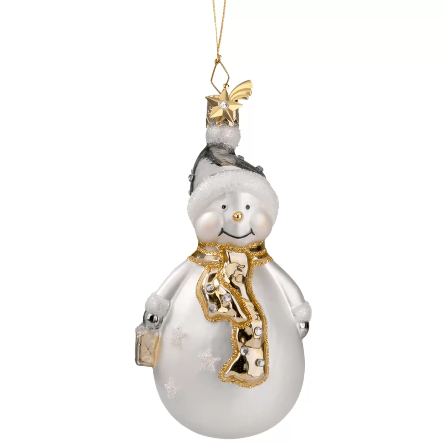 Poesie in Glas Glass Tree Decorations>Snowman