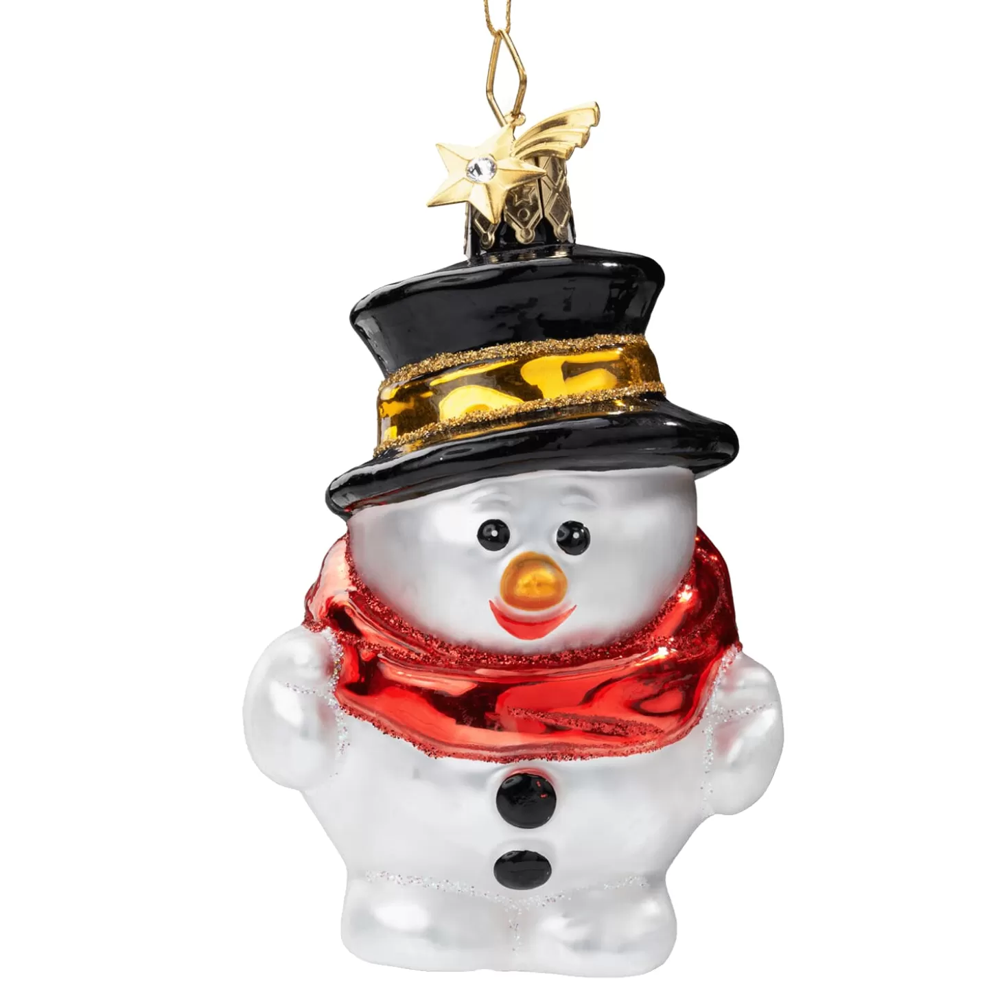 Poesie in Glas Glass Tree Decorations>Snowman