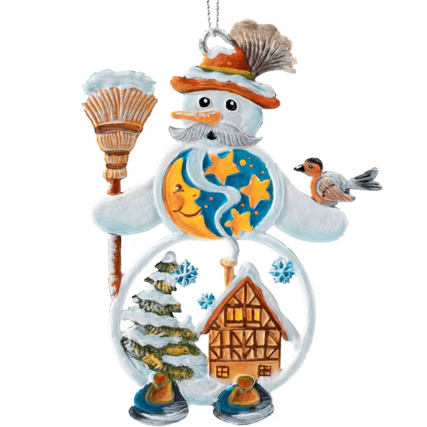 * Bavaria Souvenirs>Snowman With Bavarian Hat