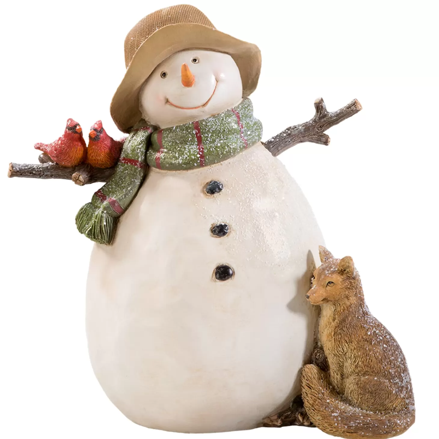 * Decorative Figurines>Snowman With Fox