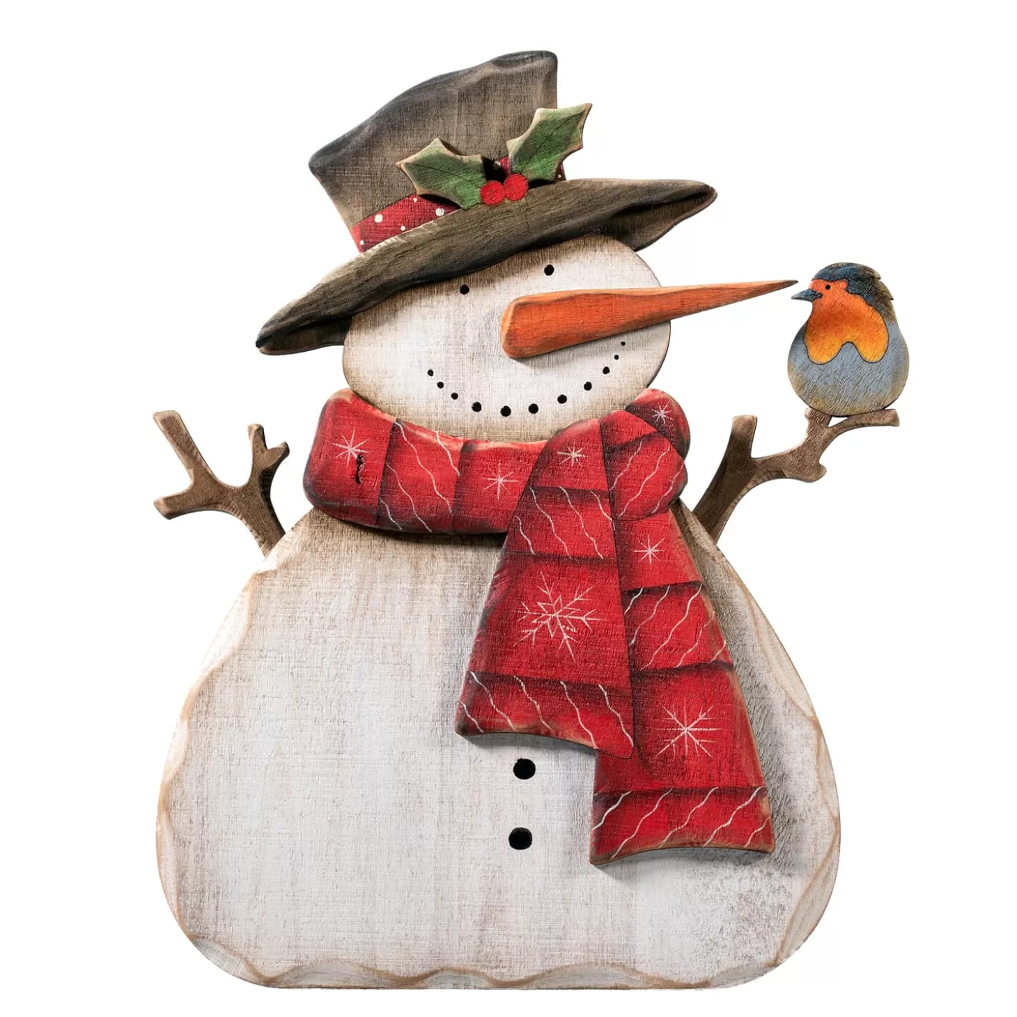 * Decorative Figurines>Snowman's Robin