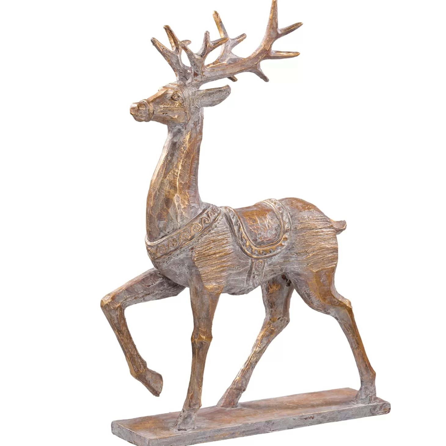 * Decorative Figurines>Stag Antique Gold