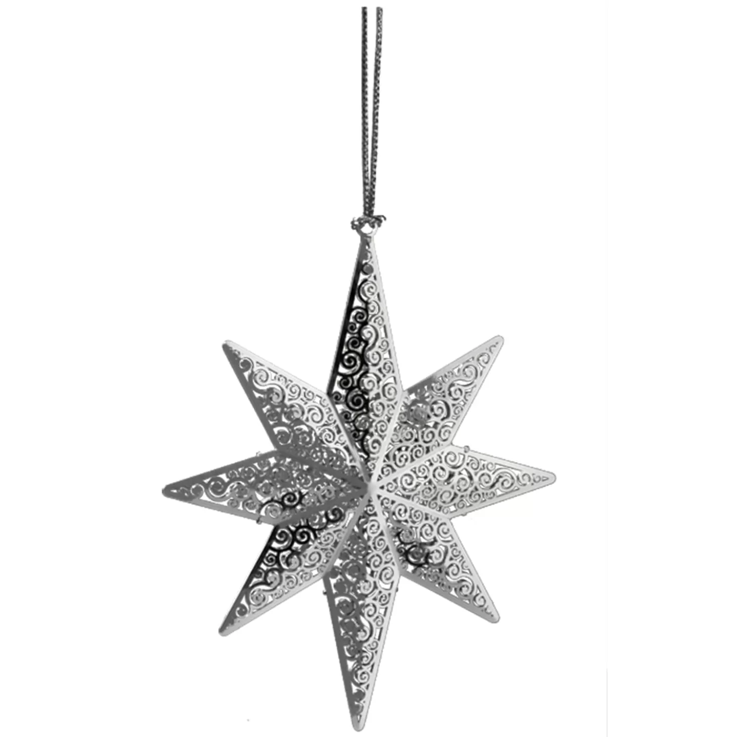 * Brass Tree Decorations>Star, Silver