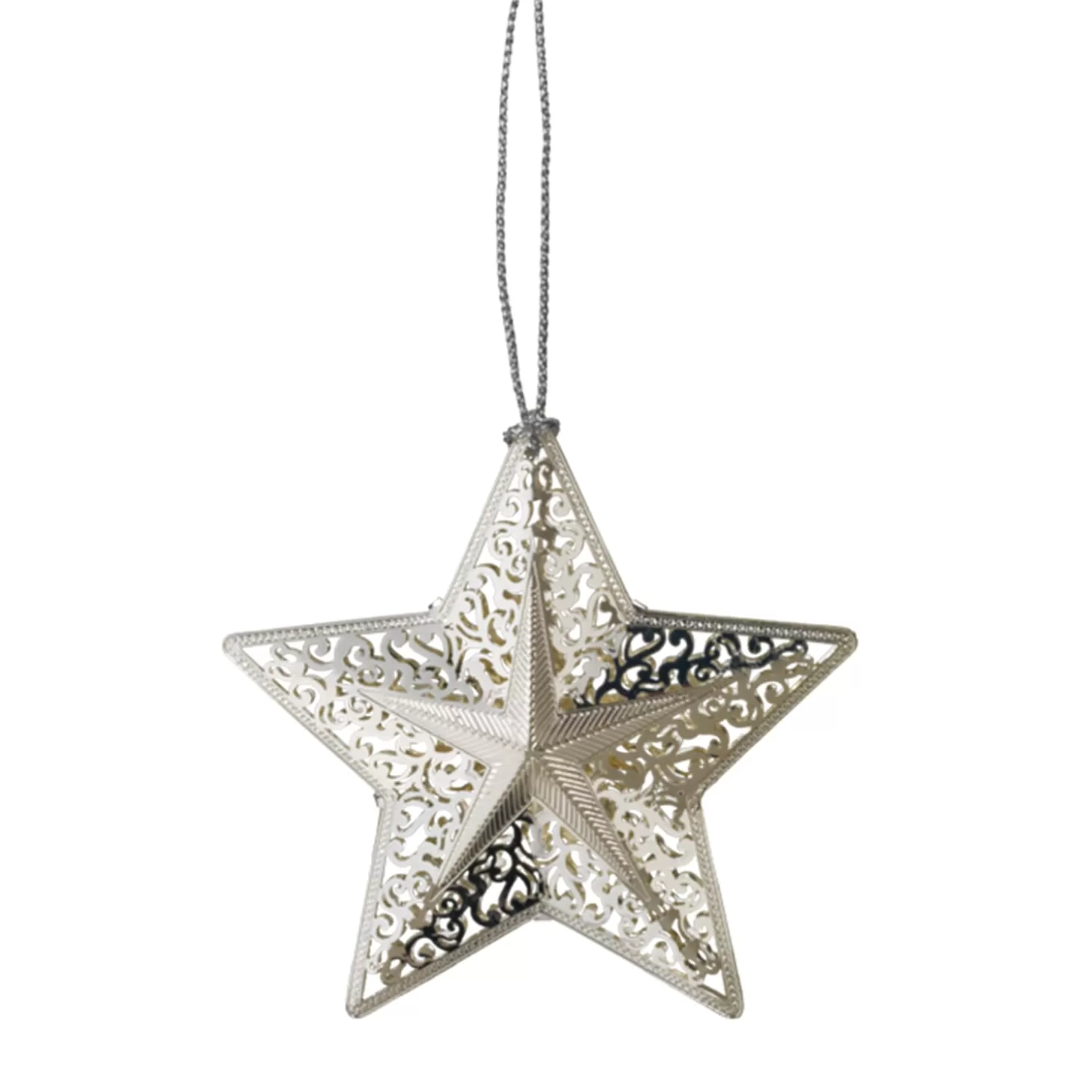 * Brass Tree Decorations>Star, Silver