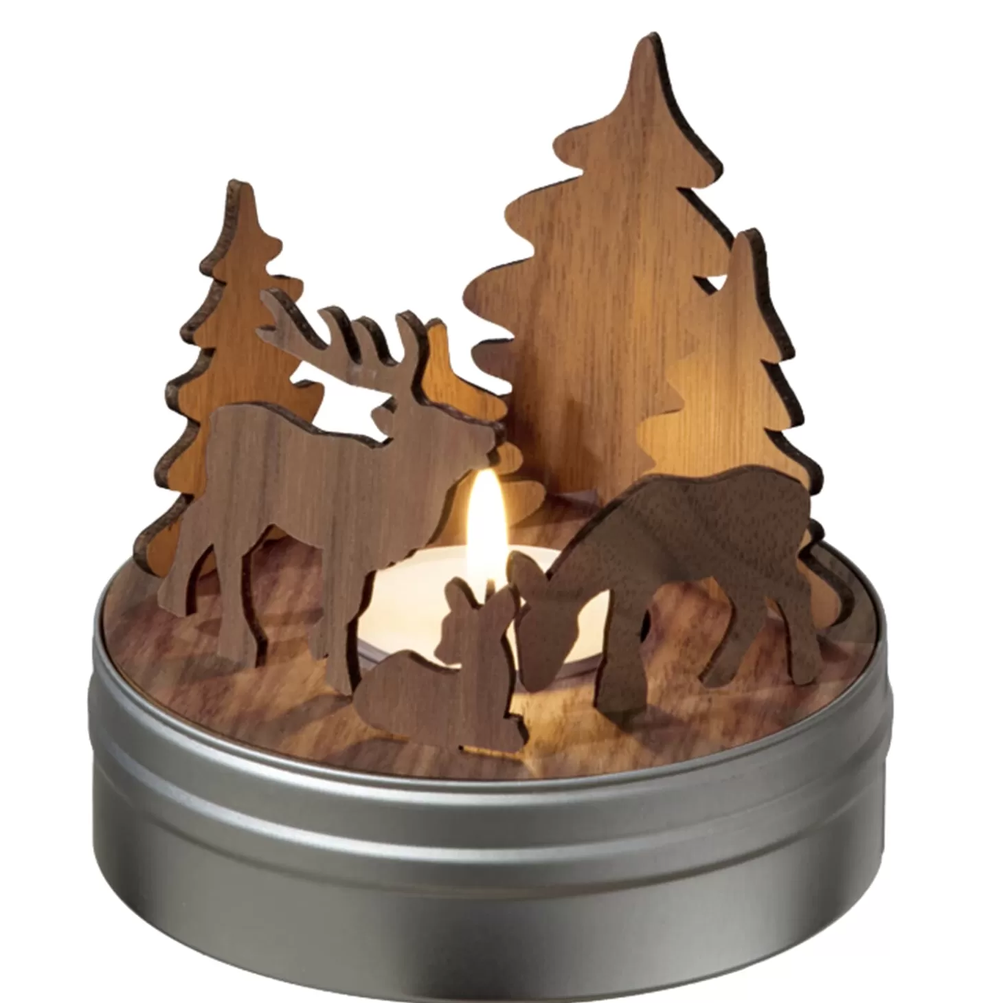 designimdorf Nativity Scenes>Story In Tin "Winter Forest"