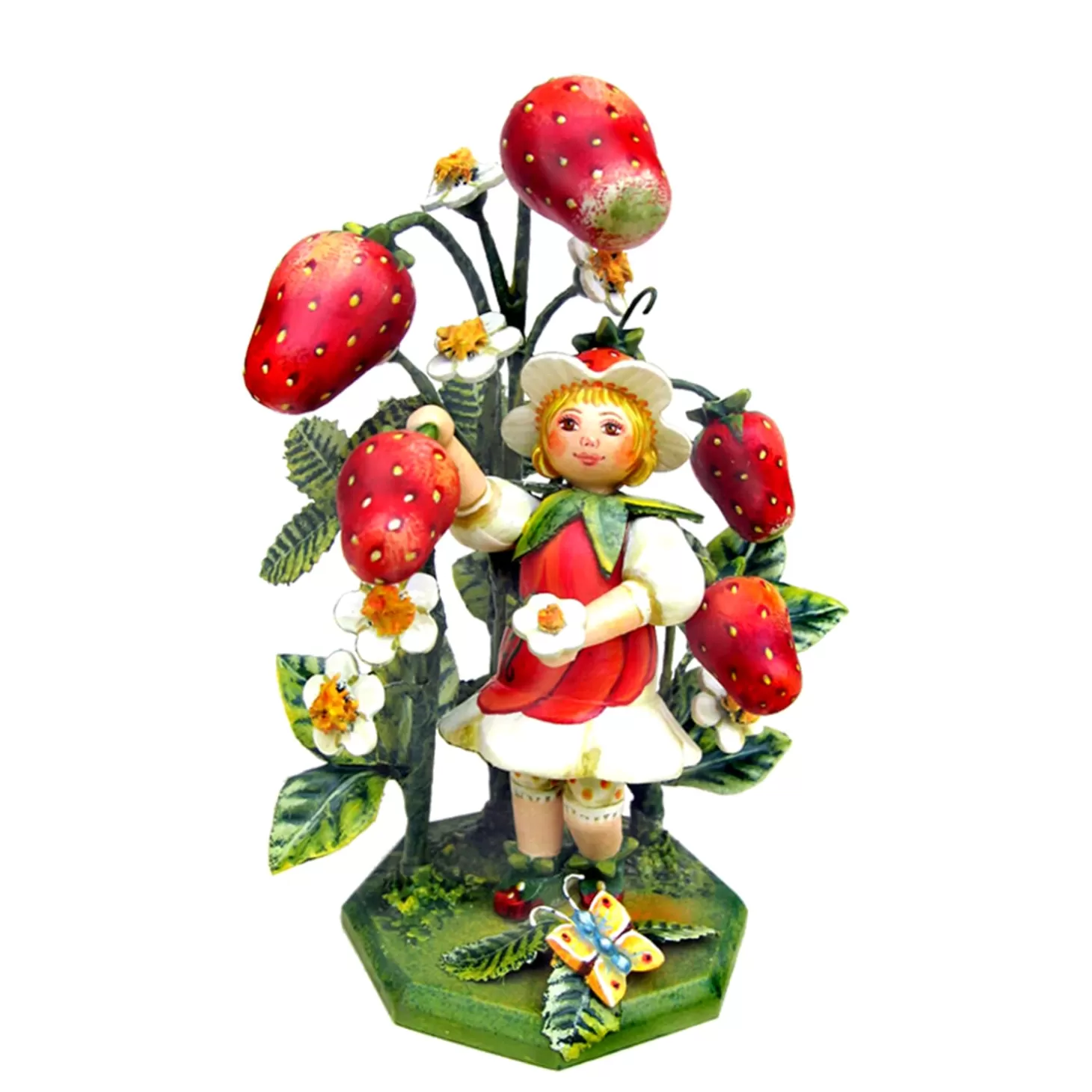 Kindertraum Children's Dreams Collection>Strawberry Girl, Annual Figurine 2011