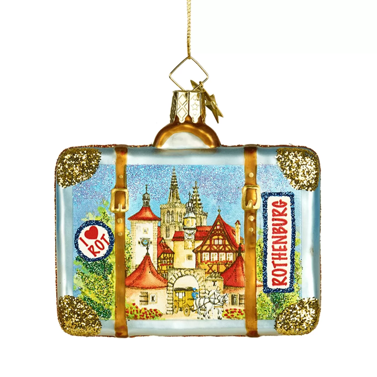 Poesie in Glas Rothenburg Souvenirs>Suitcase Rothenburg