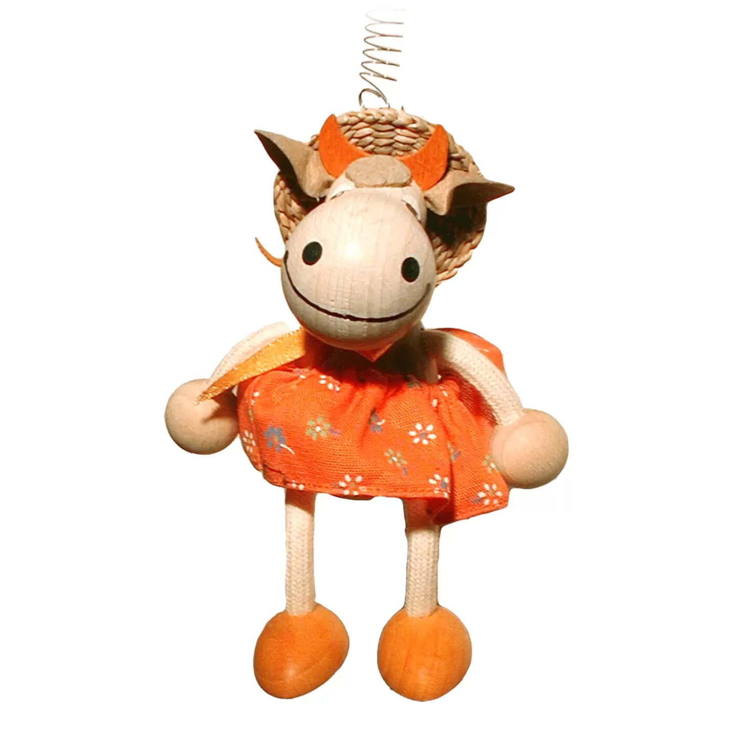 * Toys>Swinging Figure "Cow With Dress"