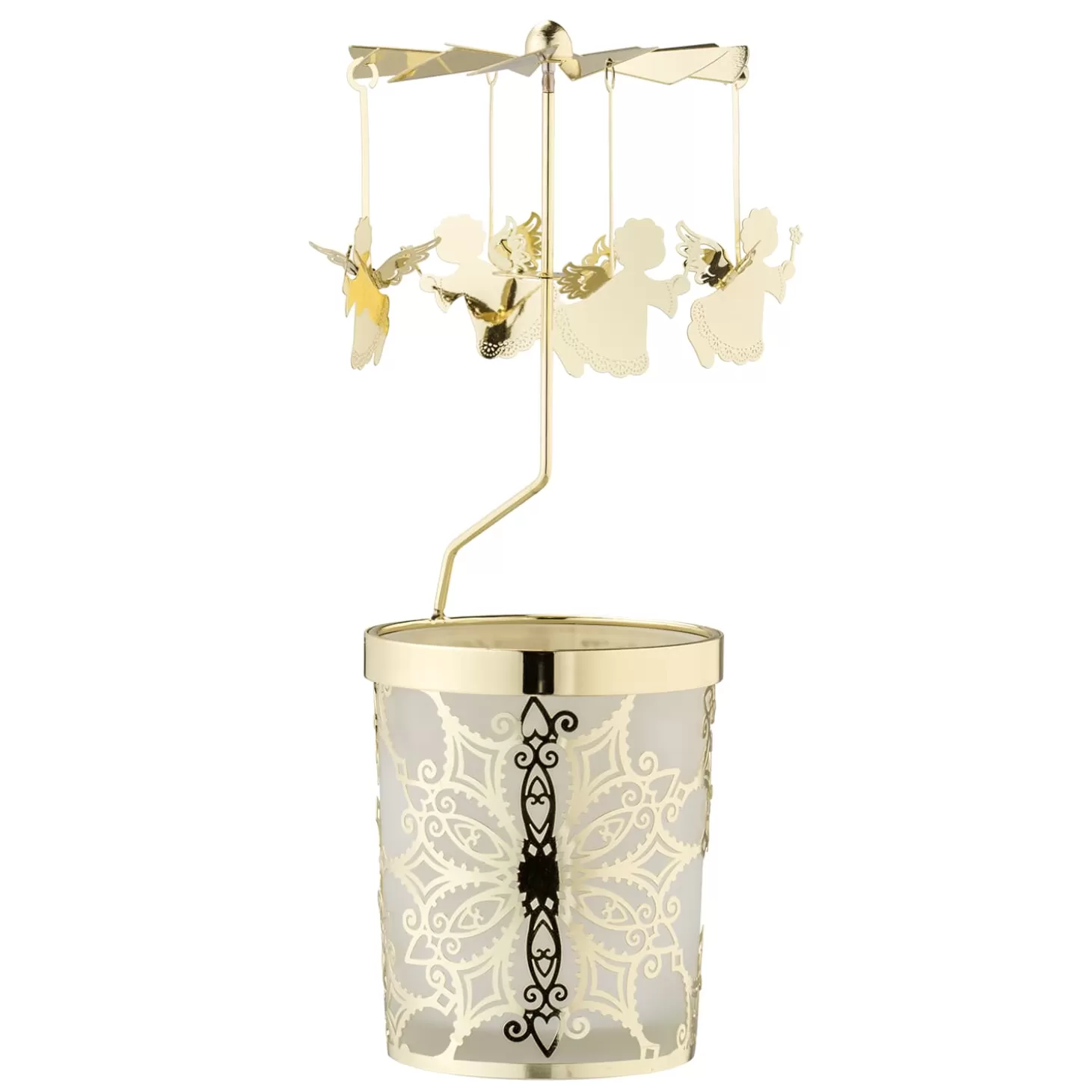 * Candle- & Tealight Holders>Tealight Mobile "Angel", Gold