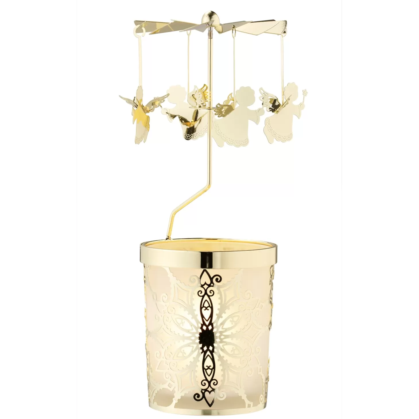 * Candle- & Tealight Holders>Tealight Mobile "Angel", Gold