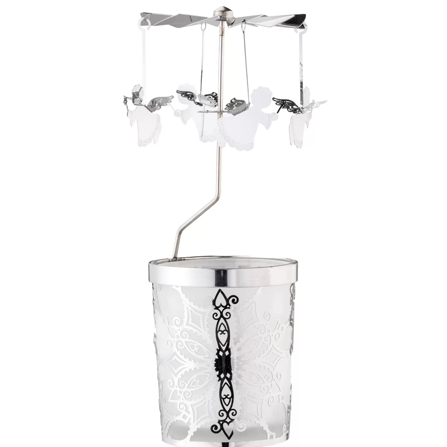 * Candle- & Tealight Holders>Tealight Mobile "Angel", Silver