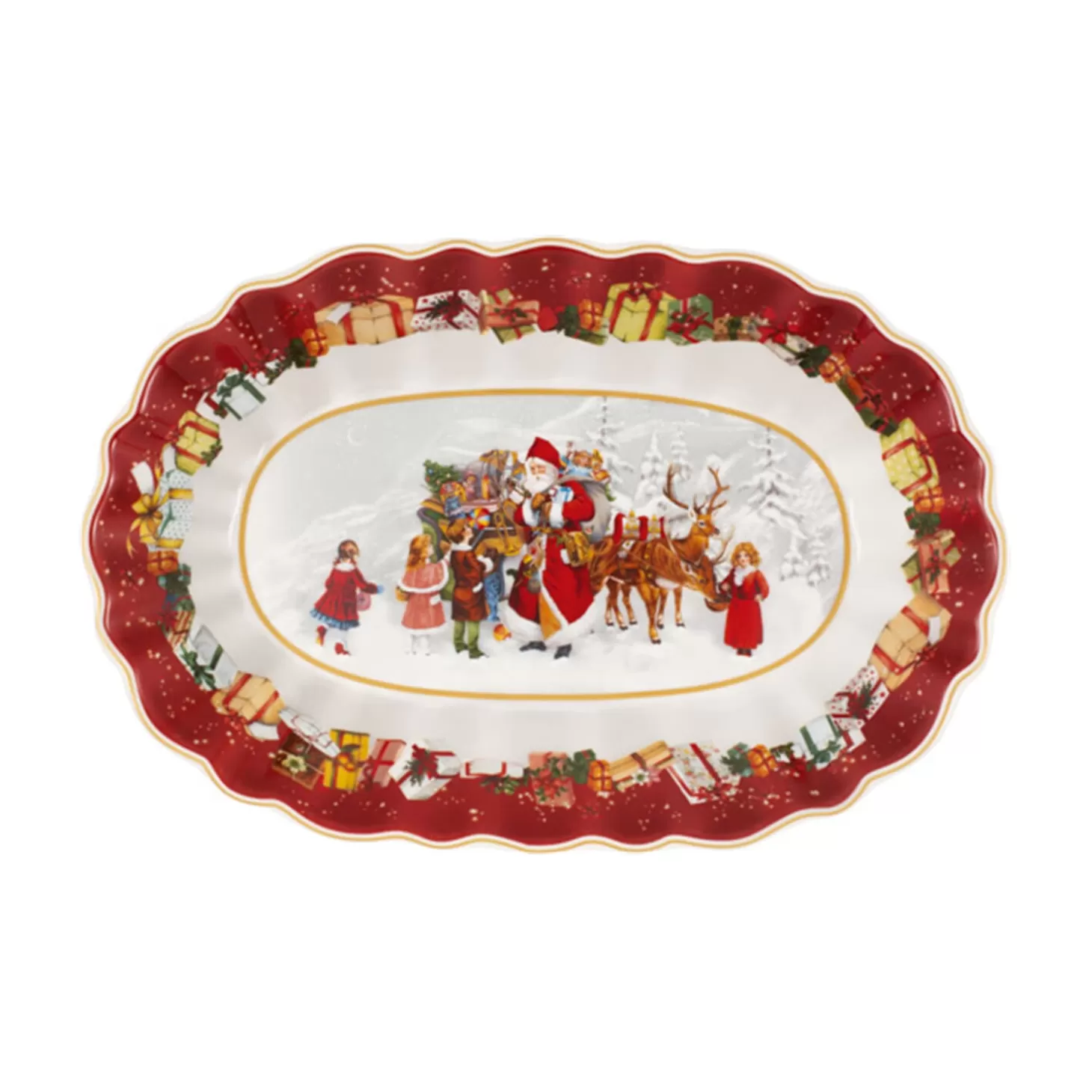 Villeroy & Boch Table Decorations>Toy's Fantasy Large Bowl Oval, Santa And Children