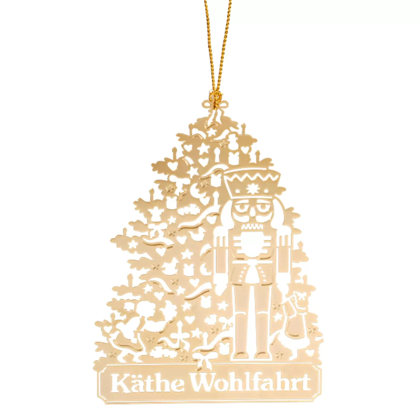 * Brass Tree Decorations>Tree Ornament Kahte Wohlfahrt, Brass Gold-Plated