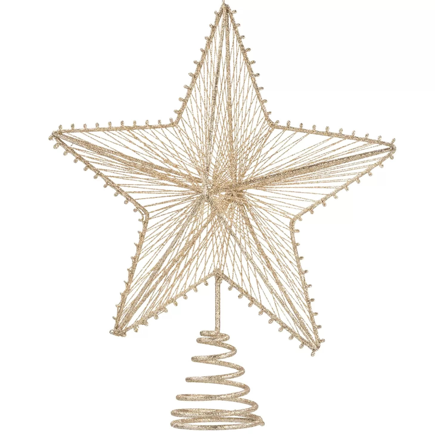 * Tree Topper>Tree Topper Christmas Star, Champagne