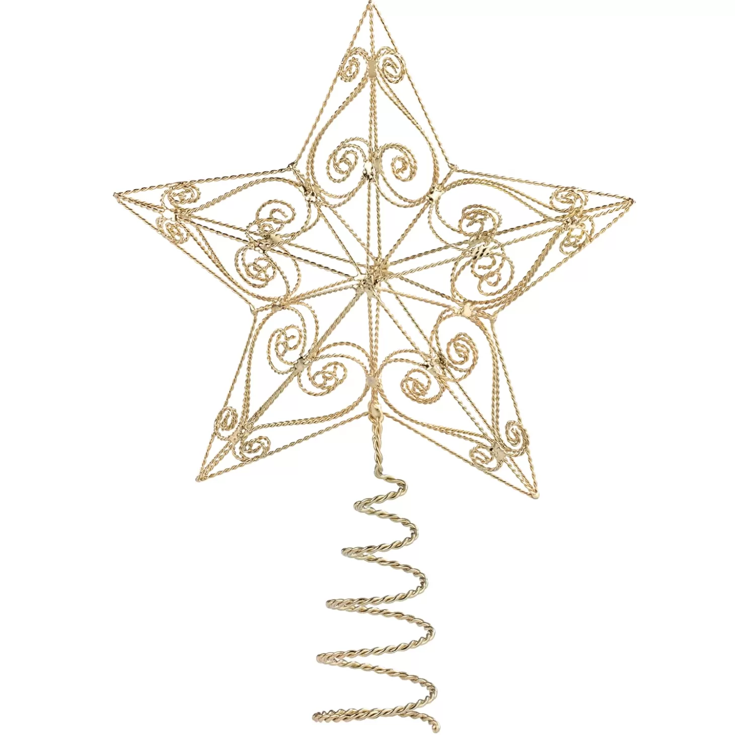 * Tree Topper>Tree Topper Filigree Star , Gold