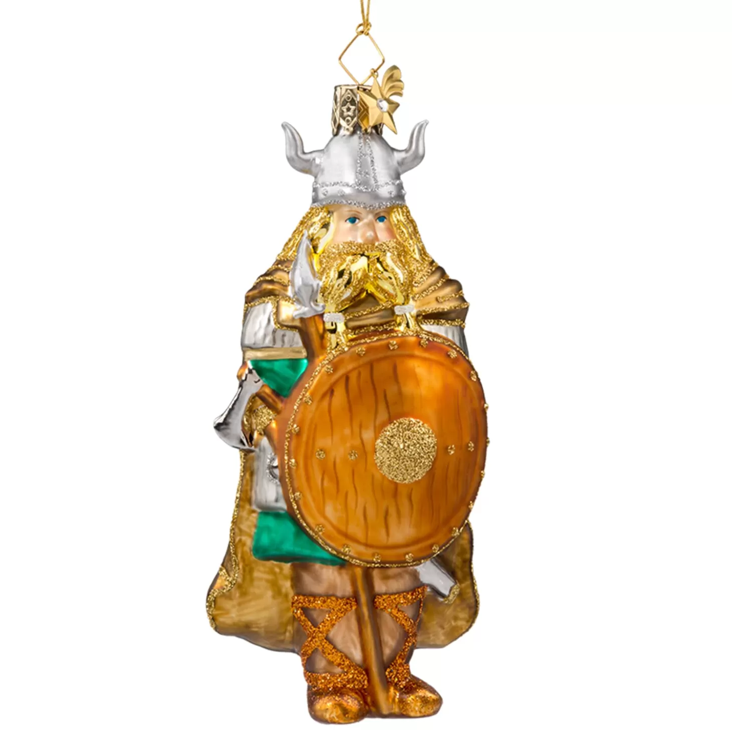 Poesie in Glas Glass Tree Decorations>Viking Man