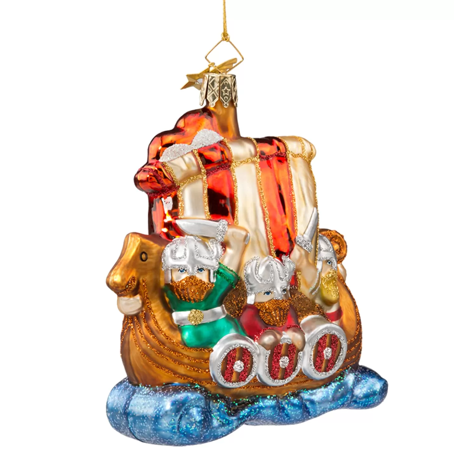 Poesie in Glas Glass Tree Decorations>Viking Ship