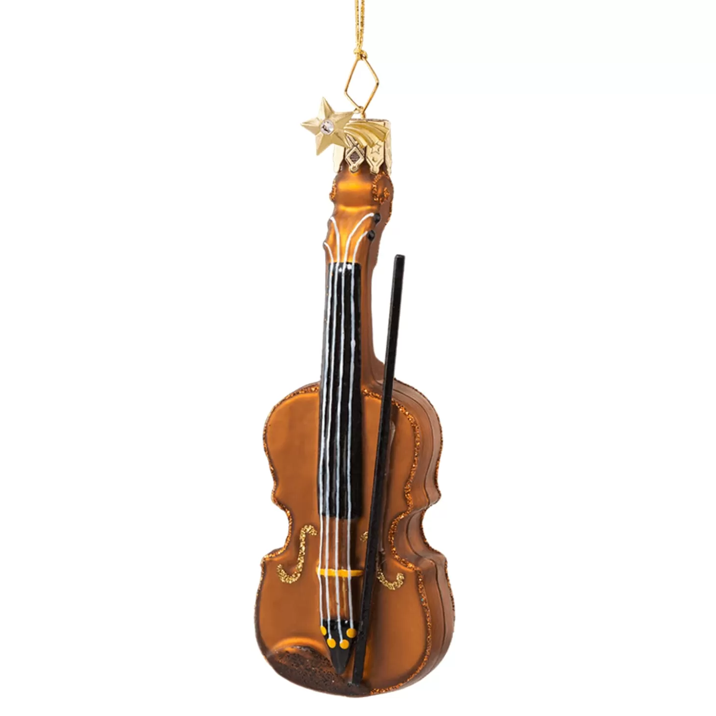 Poesie in Glas Glass Tree Decorations>Violin