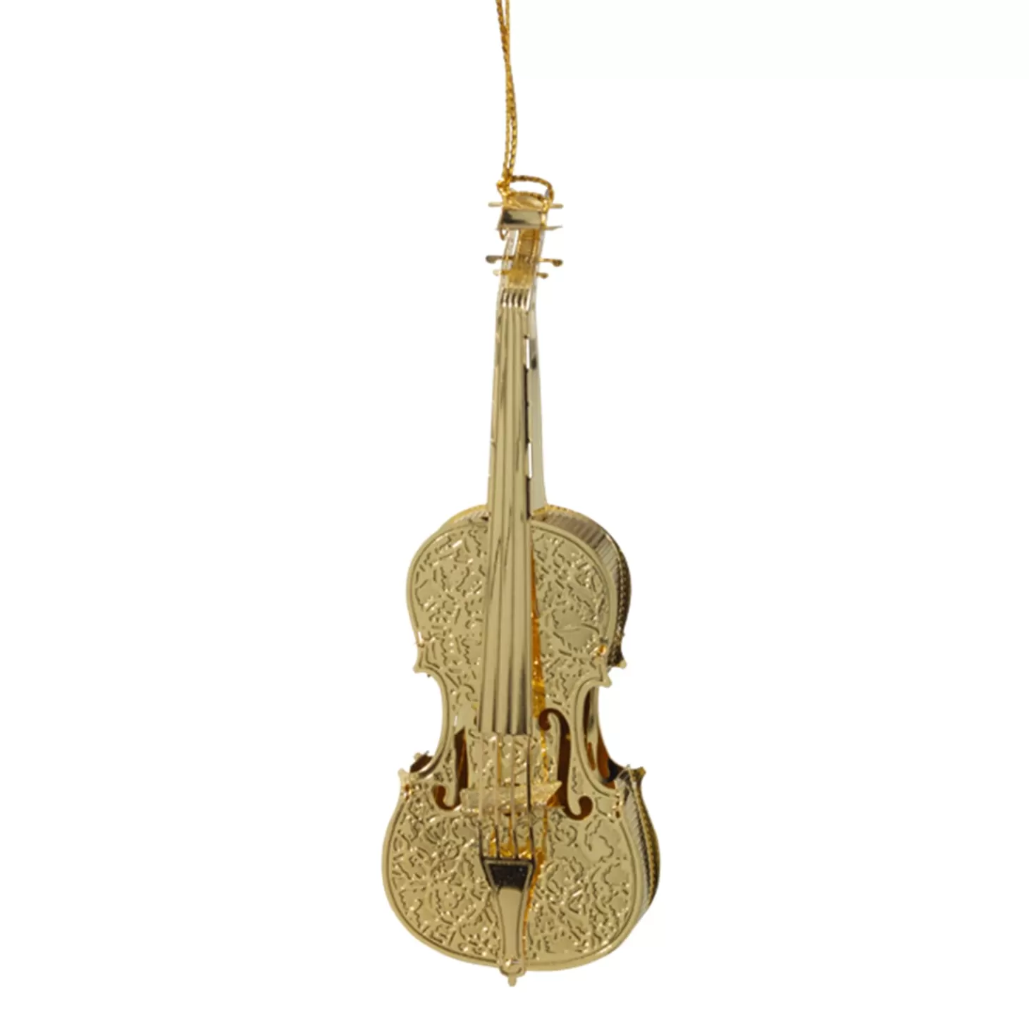 * Brass Tree Decorations>Violin, Gold-Plated