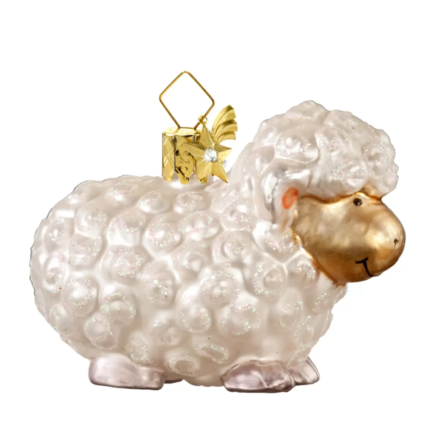 Poesie in Glas Glass Tree Decorations>White Sheep